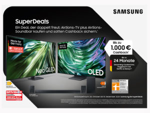 Samsung DuperDeals 2024 mit bis zu 1.000 Euro Cahback.