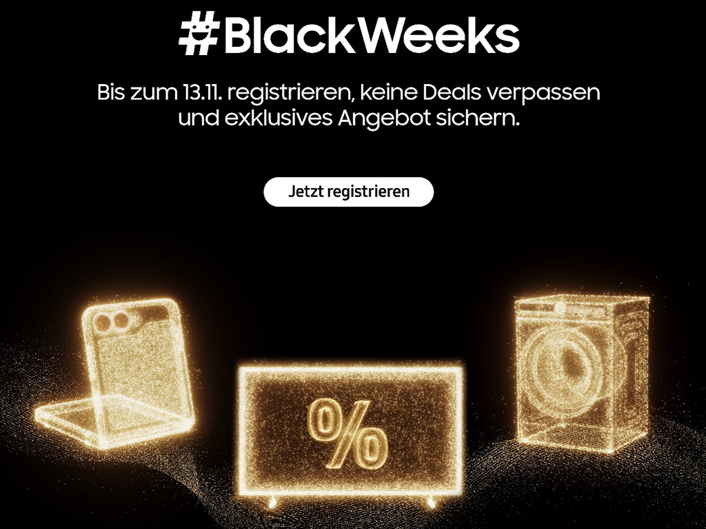 Bei den Samsung Black Weeks 2024 spektakuläre Deals ergattern