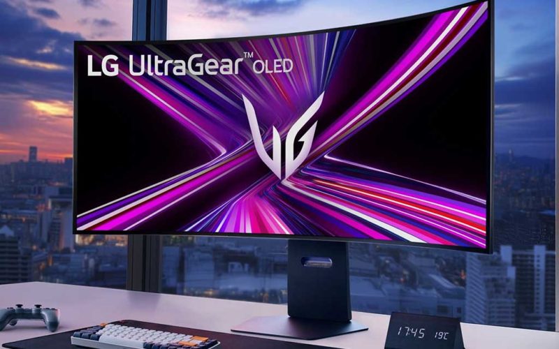 LG präsentiert weltweit ersten biegbaren 5K2K Gaming-Monitor.